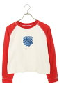 ガニー GANNI サイズ:S 3581 ロゴ刺繍スウェット(レッド×ホワイト)【014052】【BS99】【レディース】【中古】bb132#rinkan*B