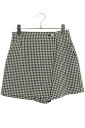 クリスチャンディオール Christian Dior サイズ:34 351P45A1423 千鳥格子 キュロットスカートショートパンツ(ブラック×ホワイト)【0...