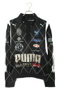 プーマ PUMA ×エイサップロッキー ASAP Rocky サイズ:S 631126-01 ディストレスクルー長袖カットソー(ブラック×ホワイト)【02405...