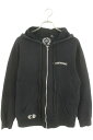 クロムハーツ Chrome Hearts サイズ:L バックアーチロゴプリントパーカー(ブラック)【609052】【GZ11】【メンズ】【中古】bb415#rinkan*B