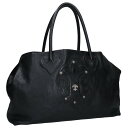 クロムハーツ Chrome Hearts TOTE W SNP BS FLUER BSフレアレザーパッチトートバッグ(ブラック×シルバー)【114052】【S...