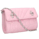 クロムハーツ Chrome Hearts ダブルCHプラス付きフローラルボールチェーンハンドバッグ(ピンク×シルバー)【114052】【SJ02】【小物】【中...