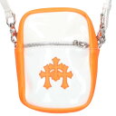 クロムハーツ Chrome Hearts TAKA MINI タカミニ セメタリークロスパッチショルダーバッグ(ホワイト×オレンジ×シルバー)【114052】...