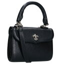 クロムハーツ Chrome Hearts DOC ADAMS BSフレアモチーフレザー2WAYショルダーバッグ(ブラック×シルバー)【114052】【SJ02...