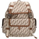 ディオール DIOR CACTUS JACK HIT THE ROAD 1ESBA163JOD カクタスジャックオブリークヒットザロードリュック(ベージュ×ブ...