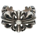 クロムハーツ Chrome Hearts サイズ:21号 DBL FLRL CRS ダブルフローラルクロス シルバーリング(シルバー 19.08g)【21405...
