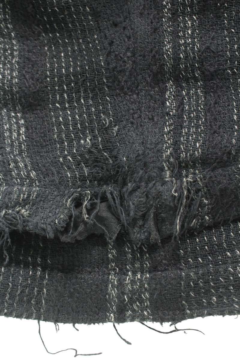 ヨウジヤマモトプールオム YOHJI YAMAMOTO POUR HOMME　サイズ:3 24SS HS-P23-010 コットンリネンロングパンツ(ブラック)【214052】【BS99】【中古】bb356#rinkan*C