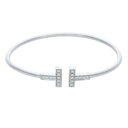 ティファニー TIFFANY&Co. Tワイヤー K18WGダイヤバ...(4)
