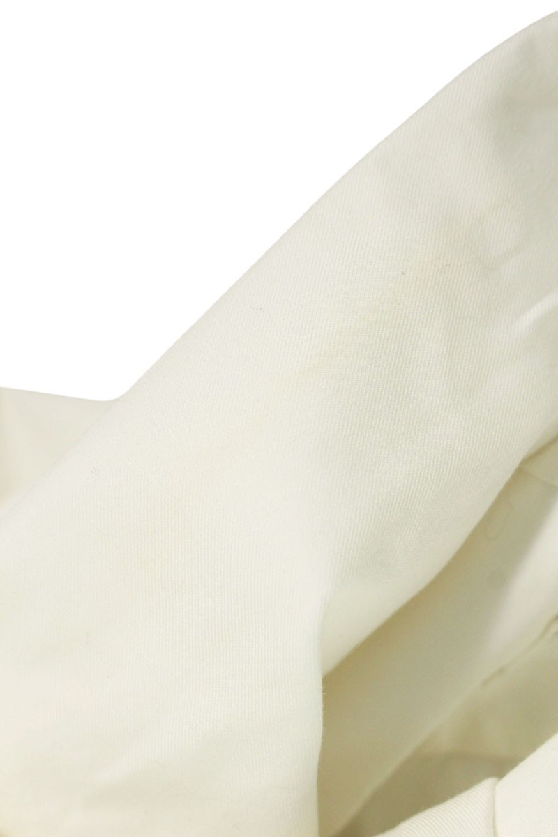 サンローランパリ SAINT LAURENT PARIS　サイズ:37 23AW 761062 Y1H68 ビショップスリーブラヴァリエネックボウタイ長袖シャツ(ホワイト)【314052】【OM10】【メンズ】【中古】bb394#rinkan*B