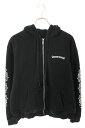 クロムハーツ Chrome Hearts サイズ:L SWTSHRT HD ZIP LTD アスペン限定バックホースシュープリントパーカー(ブラック×イエロー×...