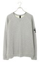 クロムハーツ Chrome Hearts サイズ:L Y NOT クロスパッチ付きクルーネックスウェット(グレー×ブラック×シルバー)【314052】【SS13...