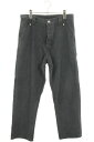 クロムハーツ Chrome Hearts サイズ:32インチ CARPENTER V2 HRNGBN カーペンターヘリンボーンロングパンツ(ブラック×シルバー)...