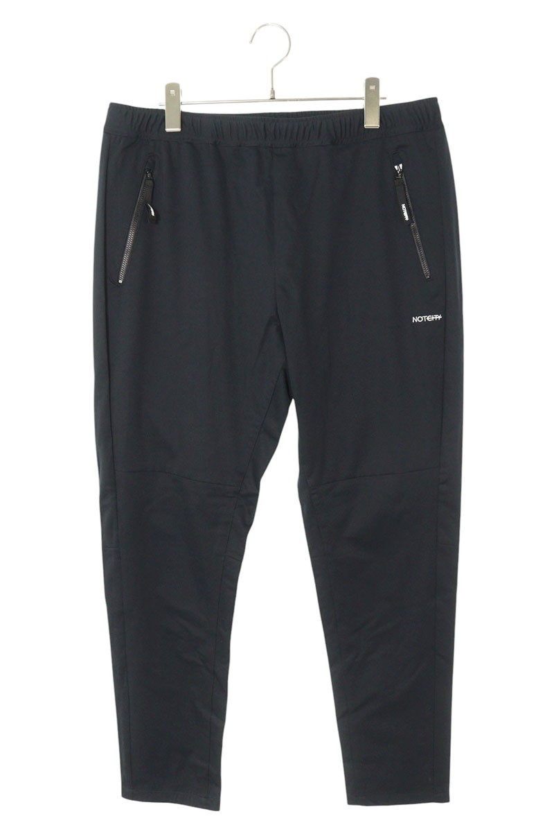 ノットシティ NOTCITY サイズ:L NC21 AW-CLB09 ロゴ刺繍ロングパンツ(ブラック)【814052】【BS99】【メンズ】【中古】bb18#rinkan*S