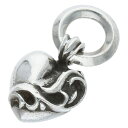クロムハーツ Chrome Hearts HEART CHARM ハートチャーム チャーム シルバーネックレストップ(シルバー 5.25g)【814052】【NO05】【小物】【中古】bb76#rinkan*B|詳細画像