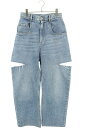 メゾンマルジェラ Maison Margiela サイズ:42 23AW S51LA0051 5ポケットカットアウトデニムパンツ(インディゴ)【105052】【...