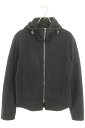 クロムハーツ Chrome Hearts サイズ:M キルティングジップアップパーカー(ブラック×シルバー)【414052】【SS07】【メンズ】【中古】bb3...