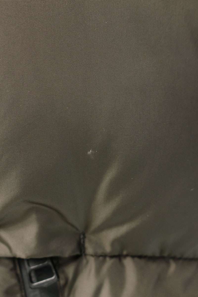 モンクレール MONCLER　サイズ:1 MONTCLA モンクラー フードロゴ刺繍ダウンジャケット(カーキ)【810152】【SS13】【メンズ】【中古】bb382#rinkan*B