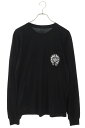 クロムハーツ Chrome Hearts サイズ:M CH L S LTD マイアミ限定バックホースシュープリント長袖カットソー(ブラック×ホワイト)【6140...