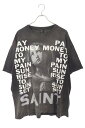 セントマイケル SAINT MICHAEL サイズ:XXL SM-YS8-0000-C49 マリアプリントヴィンテージ加工Tシャツ(ブラック)【514052】【...