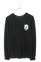 クロムハーツ Chrome Hearts サイズ:L Thermal L S アームフローラルクロスサーマル長袖カットソー(ブラック)【614052】【SJ02...