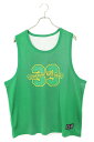 クロムハーツ Chrome Hearts サイズ:M BSKTBL JERSEY リバーシブルCHロゴプリントメッシュタンクトップ(グリーン)【614052】【...