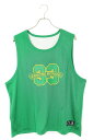 クロムハーツ Chrome Hearts サイズ:L MESH WARM UP JERSEY リバーシブルCHロゴプリントメッシュタンクトップ(グリーン)【61...