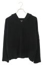 クロムハーツ Chrome Hearts サイズ:XSM/SML ハラコクロスパッチカシミアニットパーカー(ブラック×シルバー)【614052】【SJ02】【メ...