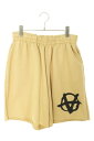 ヴェトモン VETEMENTS サイズ:M UE63SP261C アナーキーロゴスウェットハーフパンツ ショートパンツ(ブラウン)【914052】【BS99】【メンズ】【中古】bb33#rinkan*C