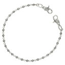 クロムハーツ Chrome Hearts サイズ:ロング 1BALL LONG-T 2クリップロング#1スターボール シルバーウォレットチェーン(シルバー 179.08g)【826052】【NO05】【小物】【中古】bb346#rinkan*B