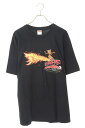 シュプリーム SUPREME ×スラッシャー THRASHER サイズ:L 24AW Back Tail Tee バックテイルTシャツ(ブラック)【914052...