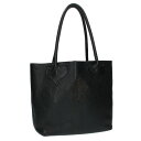 クロムハーツ Chrome Hearts FS TOTE FSトート オールドクロスパッチ付きレザートートバッグ(ブラック)【914052】【SJ02】【小物...
