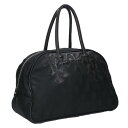 クロムハーツ Chrome Hearts GYM MD ジムバッグ ナイロンオールドミディアムレザーハンドバッグ(ブラック×シルバー)【914052】【SS0...