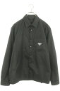 プラダ PRADA サイズ:S SC514 Re-Nylon 三角ロゴプレート長袖シャツ(ブラック)【914052】【SS13】【メンズ】【中古】bb310#r...