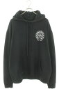 クロムハーツ Chrome Hearts サイズ:L SWTSHRT PLVR LTD 東京限定ホースシューバックプリントプルオーバーパーカー(ブラック×ホワイト)【124052】【SS07】【メンズ】【中古】bb377#rinkan*B