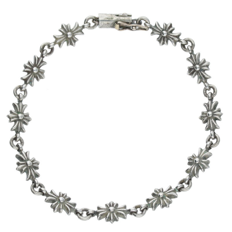 クロムハーツ Chrome Hearts サイズ:11LINK TNY E CH PLS タイニーECHプラス シルバーブレスレット(シルバー 10.34g)【324052】【SS07】【小物】【中古】bb92#rinkan*B