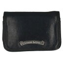 クロムハーツ Chrome Hearts CARD CASE グロメット付きレザーカードケース(ブラック×シルバー)【914052】【GZ11】【小物】【中古...