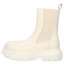 リックオウエンス Rick Owens サイズ:43 BEATLE BOZO TRACTOR ビートルズボゾトラクターレザーブーツ(ホワイト)【224052】【...