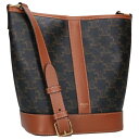 セリーヌ CELINE スモールバケット トリオンフキャンバスショルダーバッグ(ブラウン調)【024052】【SB01】【小物】【中古】bb356#rinka...