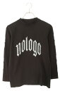 バレンシアガ BALENCIAGA サイズ:L 788244 TQVK5 アームロゴプリントフィッティド長袖カットソー(ブラック)【124052】【OM10】【...