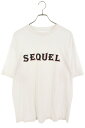 シークエル SEQUEL サイズ:XL 3DロゴプリントTシャツ(ホワイト)【324052】【BS99】【メンズ】【中古】bb18#rinkan*C