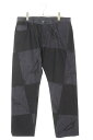 アンチプロモ ANTI PROMO サイズ:34インチ 99EYES総柄デニムパンツ(ブラック)【124052】【SJ02】【メンズ】【中古】bb396#rin...