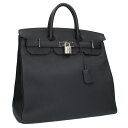 エルメス HERMES サイズ:40 オータクロア40 B刻印 SV金具ブラックトートバッグ(ブラック×シルバー)【124052】【GZ11】【小物】【中古】b...