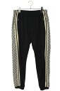 グッチ GUCCI サイズ:S 545603 XJAC0 オーバーサイズテクニカルジャージートラックロングパンツ(ブラック)【105052】【BS99】【メンズ...
