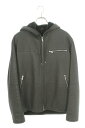 エルメス HERMES ジップアップムートンフーテッドレザージャケットブルゾン(ブラック調)【224052】【BS55】【メンズ】【中古】bb396#rink...