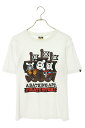 アベイシングエイプ A BATHING APE サイズ:M 004TEH701003M フロントプリントパイレーツTシャツ(ホワイト)【524052】【FK04...