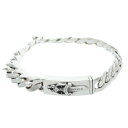 クロムハーツ Chrome Hearts ID BBY DGGR ベイビーIDダガー シルバーブレスレット(シルバー 48.86g)【624052】【SS07...