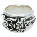 クロムハーツ Chrome Hearts サイズ:11.5号 DAGGER P DMND ダガー PAVEダイヤ シルバーリング(シルバー×クリア 15.65g)【924052】【SS13】【小物】【中古】bb410#rinkan*B(4)