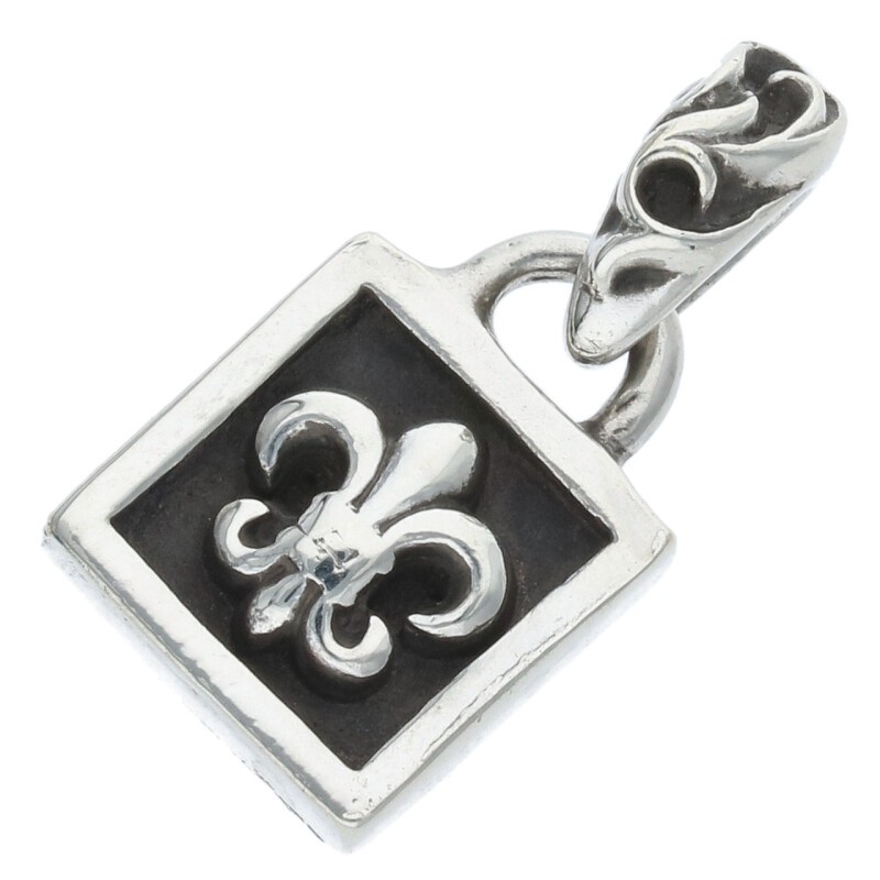 クロムハーツ Chrome Hearts FRAMED BS FLUER フレームドBSフレア チャーム シルバーネックレストップ(シルバー 4.96g)【105052】【OS06】【小物】【中古】bb453#rinkan*C