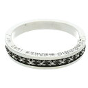 クロムハーツ Chrome Hearts NARROW V CH PLUS ナローVバンドCHプラス シルバーブレスレット(シルバー 104.19g)【924...