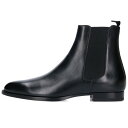 セリーヌ CELINE サイズ:43 サイドゴアレザーブーツ(ブラック)【324052】【SB01】【メンズ】【小物】【中古】bb410#rinkan*A